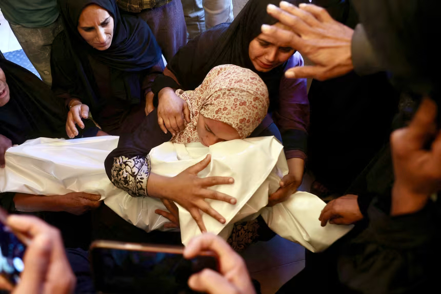 Ilustrasi genosida palestina untuk artikel UN: Israel sengaja menargetkan anak dalam genosida Palestina