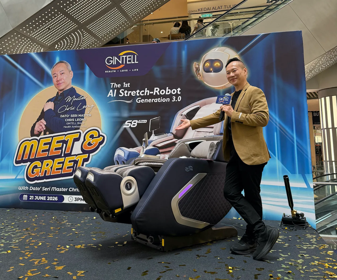 GINTELL S8 MAXX: Langkah Baru Teknologi Kesejahteraan Ilustrasi gintell s8 maxx untuk artikel GINTELL S8 MAXX Diluncurkan di 1 Utama, Malaysia