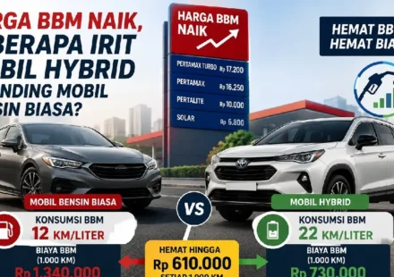 Ilustrasi mobil hybrid untuk artikel Harga BBM Naik, Seberapa Irit Mobil Hybrid Dibanding Bensin?