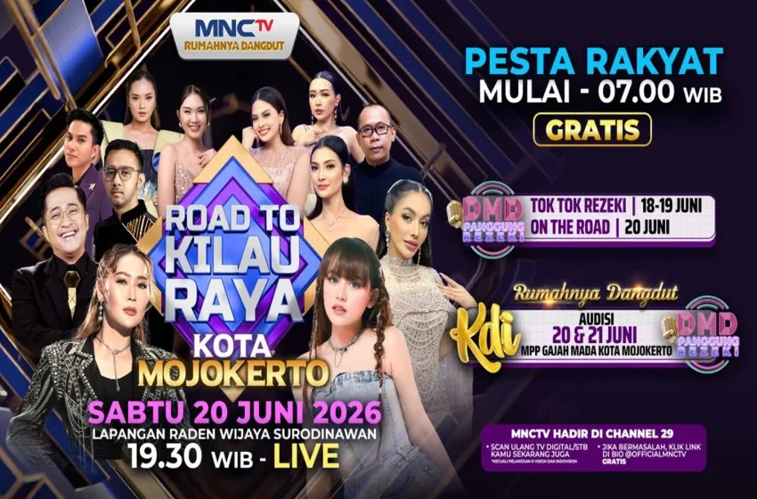 Ilustrasi kilau raya mojokerto untuk artikel Road to Kilau Raya Mojokerto: MNCTV Meriahkan HUT ke-108