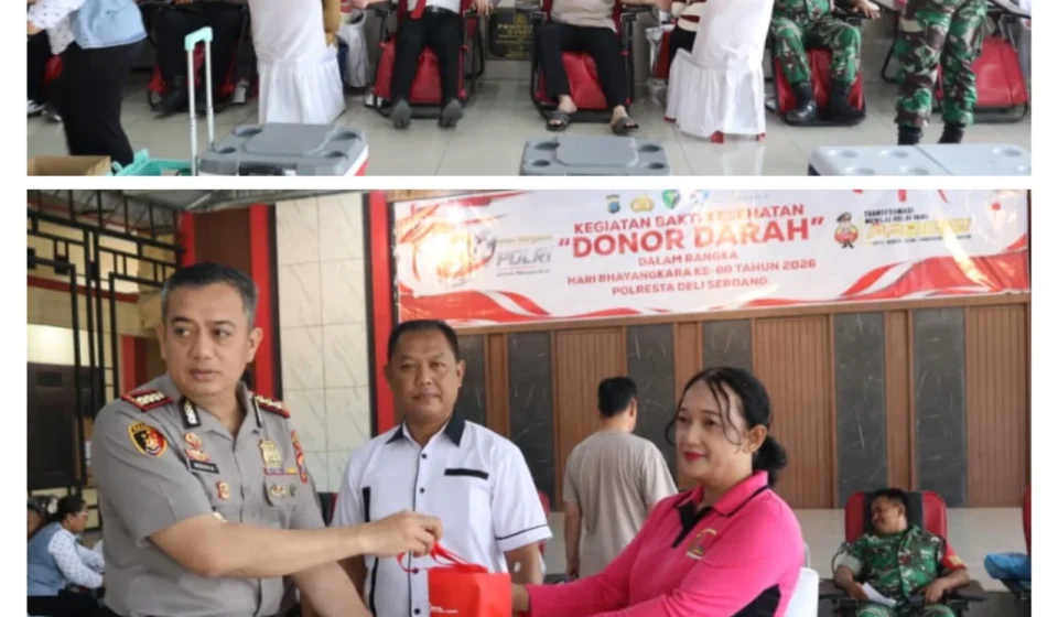 Ilustrasi donor darah untuk artikel Polresta Deli Serdang Gelar Donor Darah Sambut Hari Bhayangkara