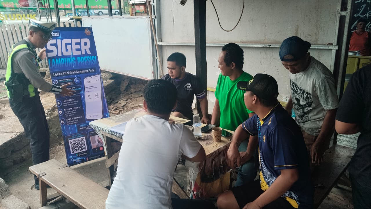Satlantas Lampung Utara Sosialisasikan APP SIGER PRESISI Ilustrasi app siger presisi untuk artikel Satlantas Lampung Utara Sosialisasikan APP SIGER PRESISI