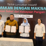 Ilustrasi makan dengan makna untuk artikel TikTok Luncurkan Makan Dengan Makna Dorong Pola Sehat