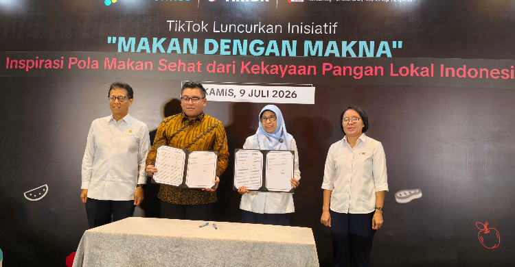 Ilustrasi makan dengan makna untuk artikel TikTok Luncurkan Makan Dengan Makna Dorong Pola Sehat