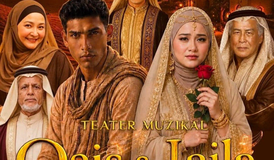Ilustrasi qais dan laila untuk artikel Qais dan Laila: Perjalanan Menuju Ilahi di Panggung Bangsawan