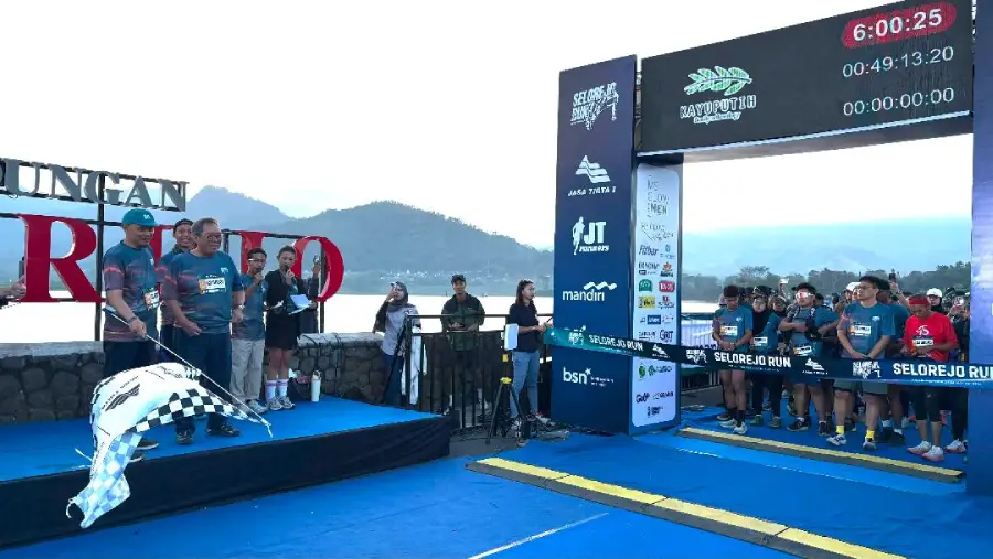 Ilustrasi selorejo run challenge untuk artikel Selorejo Run Challenge 2026 Gerakkan UMKM dan Perkenalkan Waduk