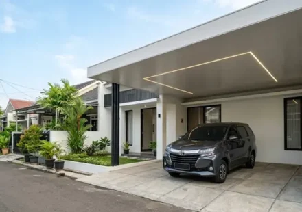 Ilustrasi kanopi carport sederhana untuk artikel 10 Model Kanopi Carport Sederhana dan Elegan untuk Rumah…