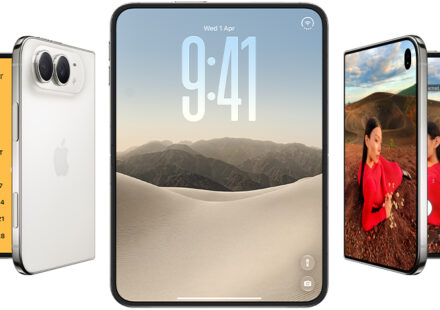 Ilustrasi smartphone lipat untuk artikel Pencarian smartphone lipat Melonjak Usai iPhone Duo