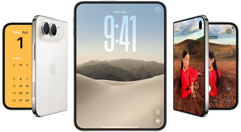 Ilustrasi smartphone lipat untuk artikel Pencarian smartphone lipat Melonjak Usai iPhone Duo